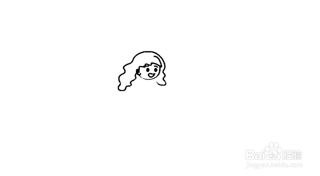 女教师上课简笔画步骤分解
