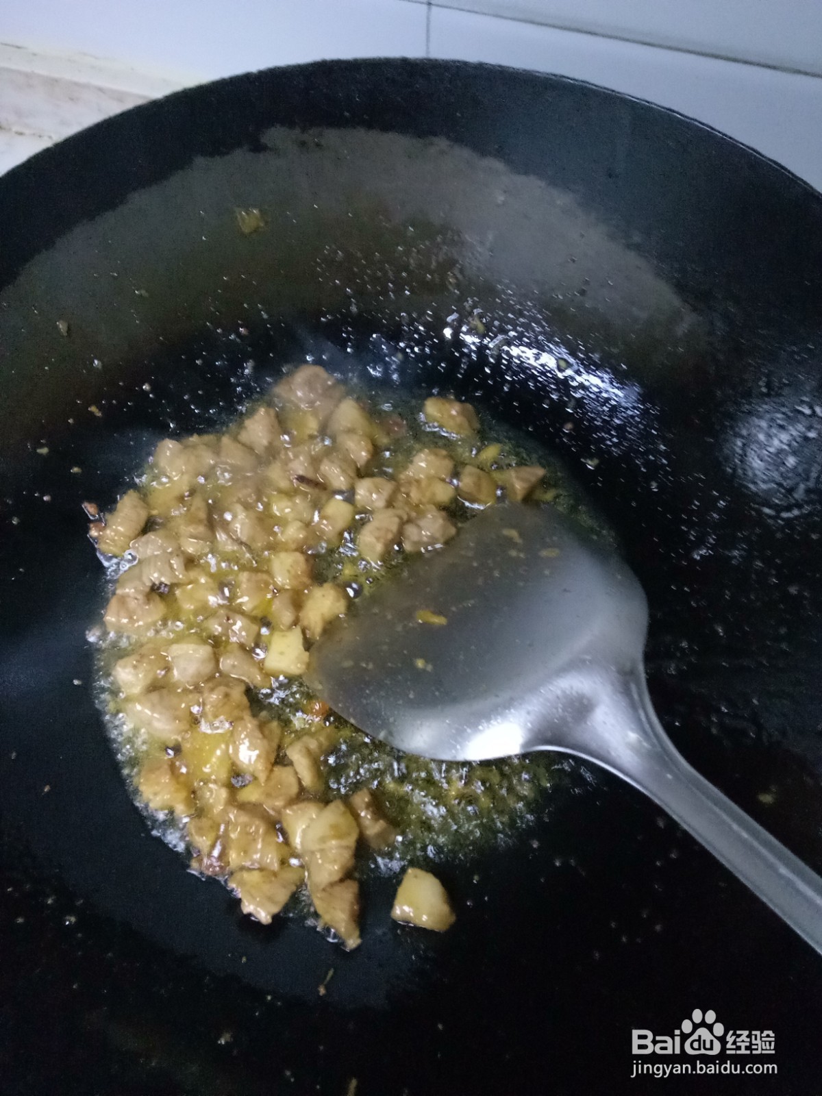 蒜薹炒豆干肉丁