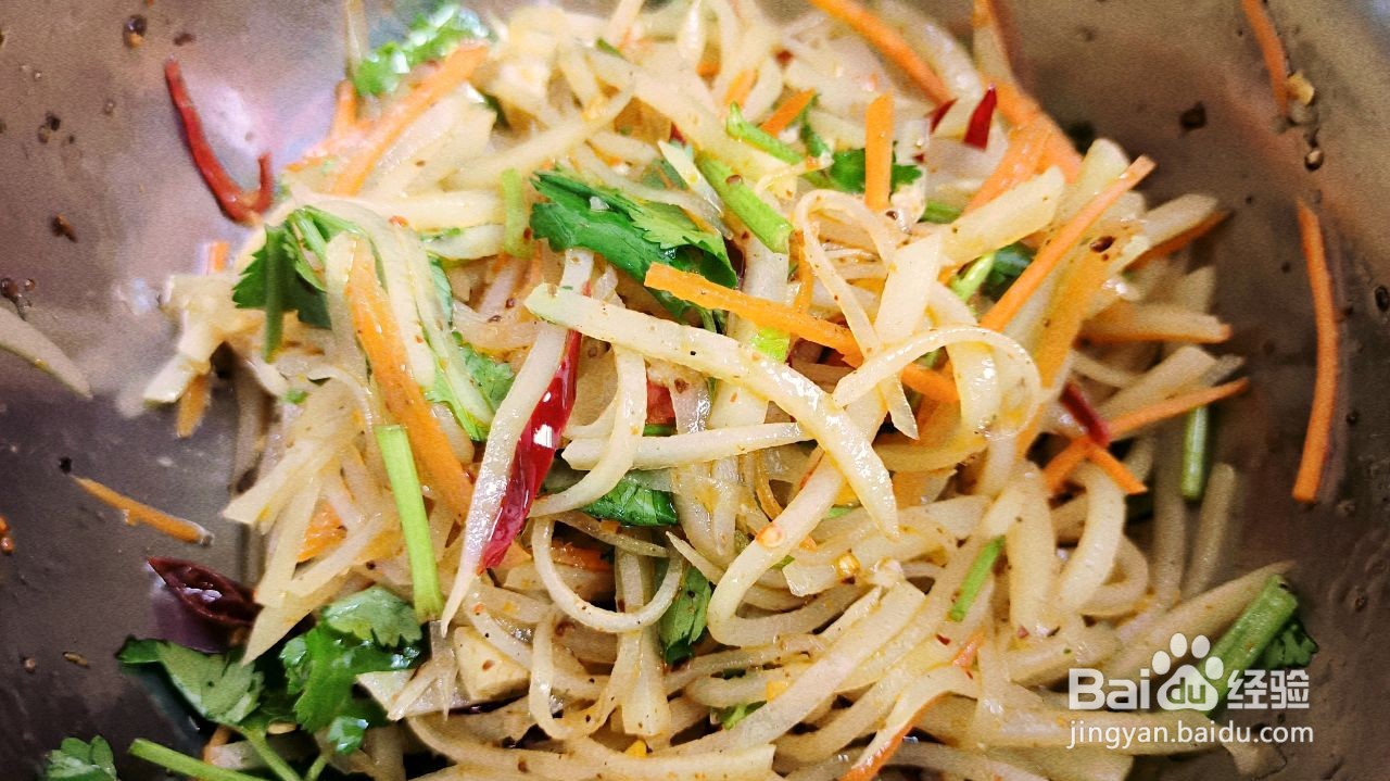 炝拌土豆丝的做法