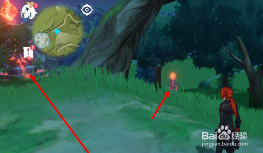 原神奔狼岭四个石灯位置是哪里?