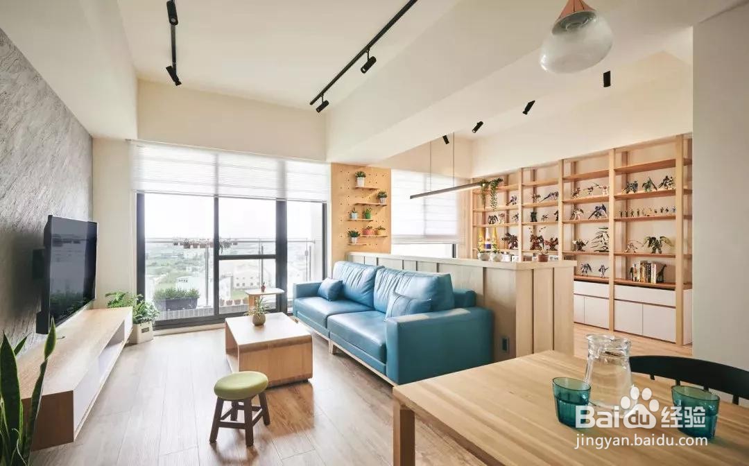 打造80㎡开放式原木风小窝!