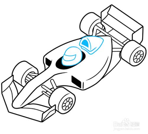 如何绘制卡通赛车