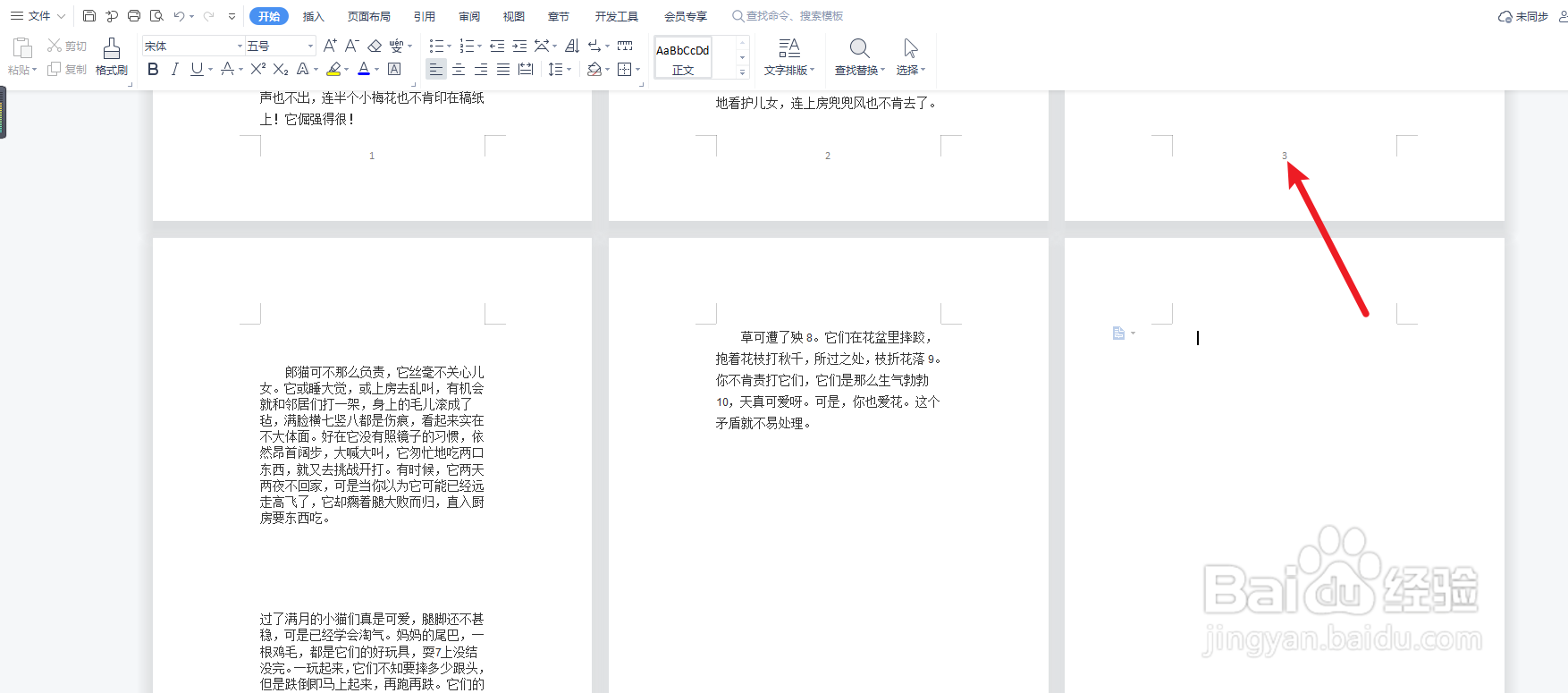 分节符导致页码混乱