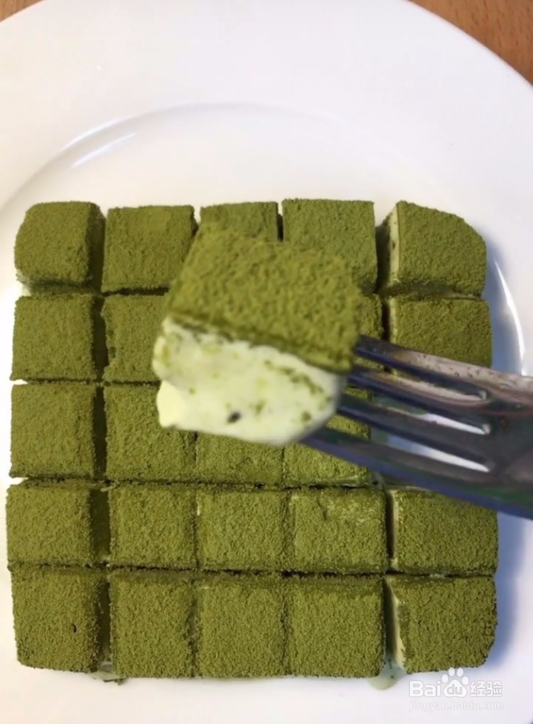 抹茶味可可生巧的做法