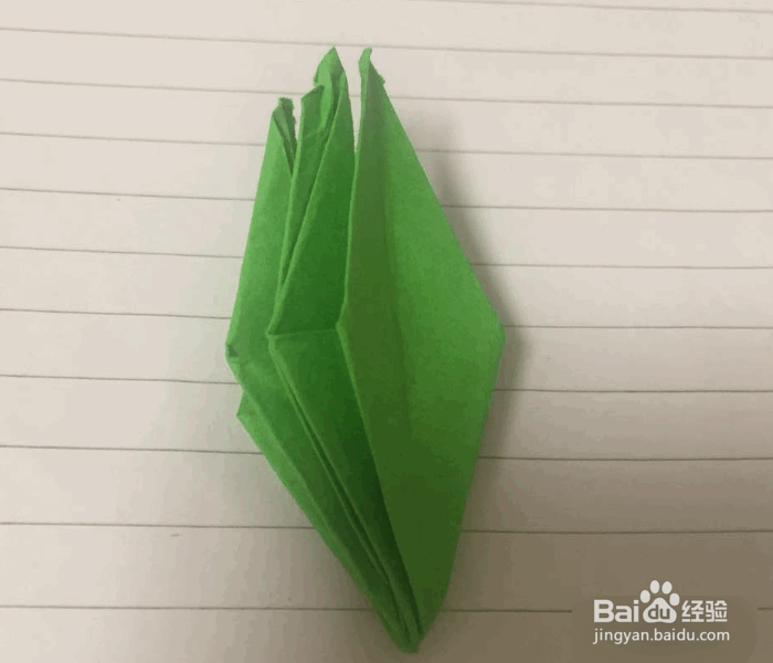 牵牛花花萼的简单折法