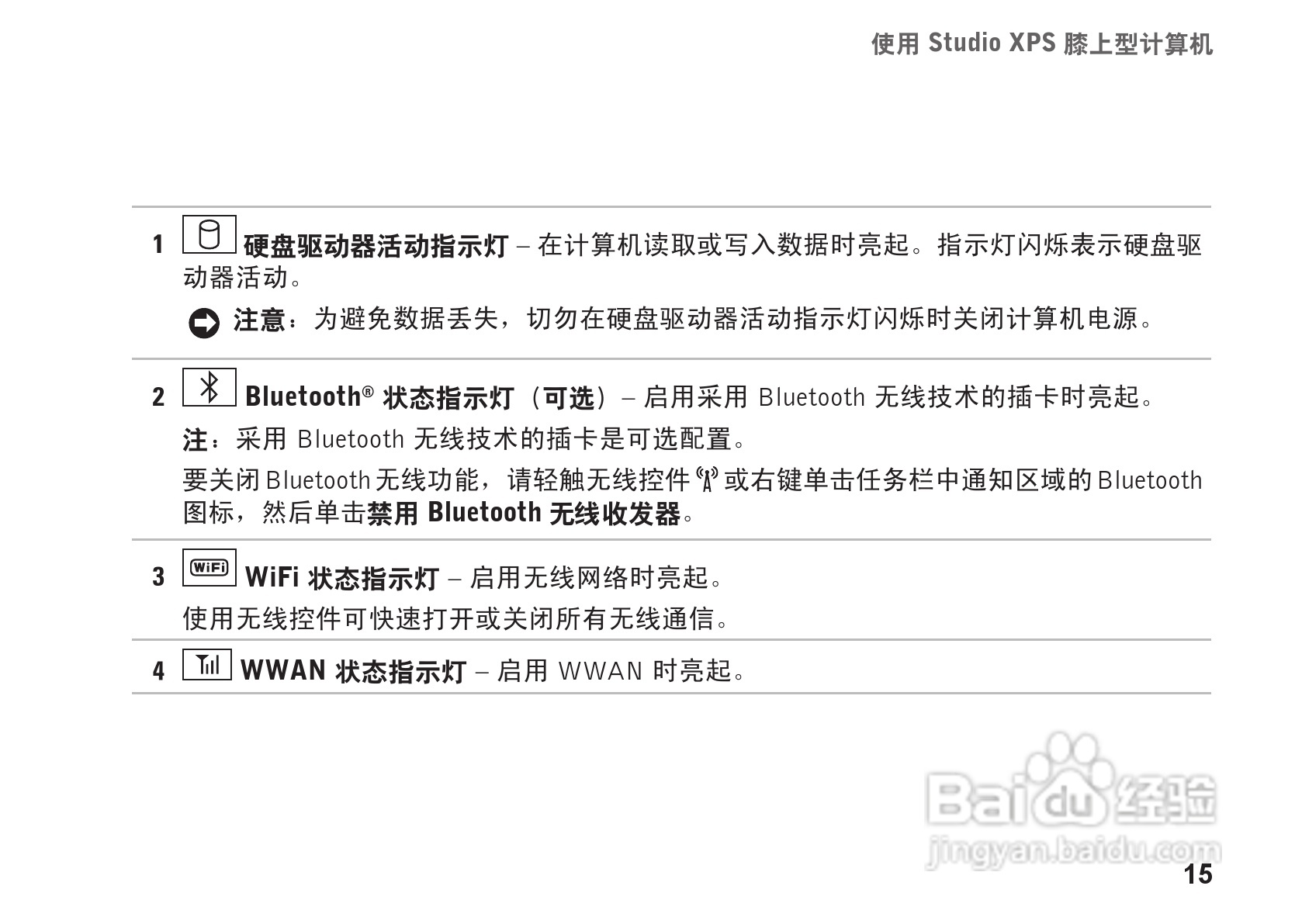 戴尔Studio XPS 1340笔记本电脑使用说明书:[2]