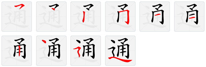 通的意思