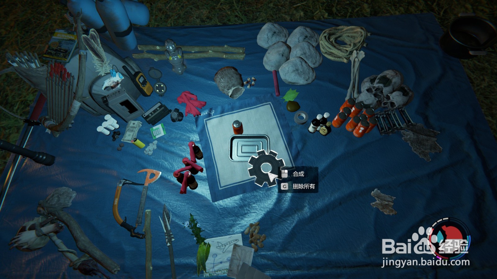 the forest森林怎么扔背包里的东西