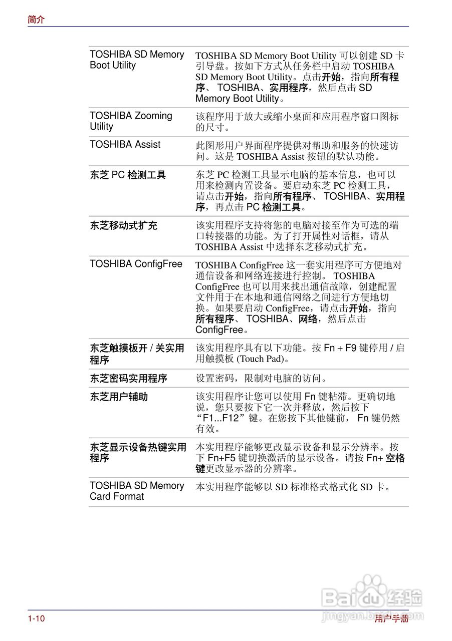 东芝Portege R200笔记本电脑使用说明书:[4]