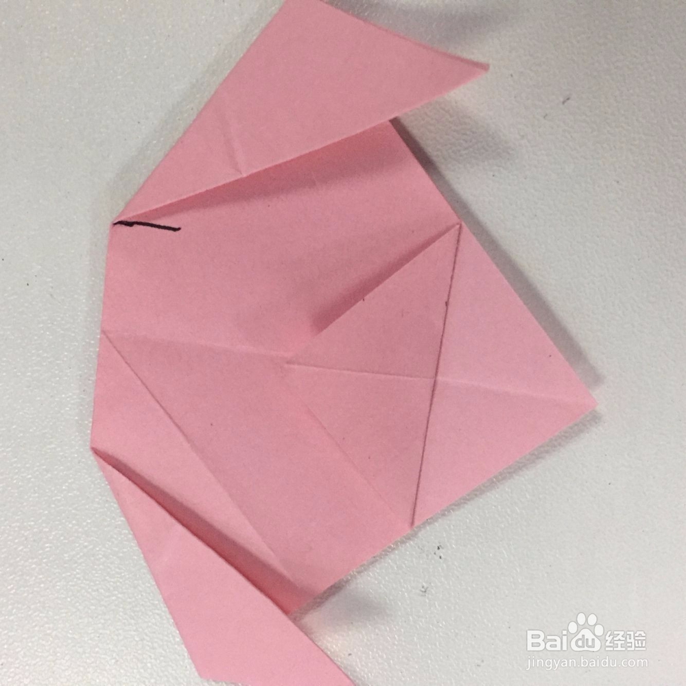 纸折小狗的方法