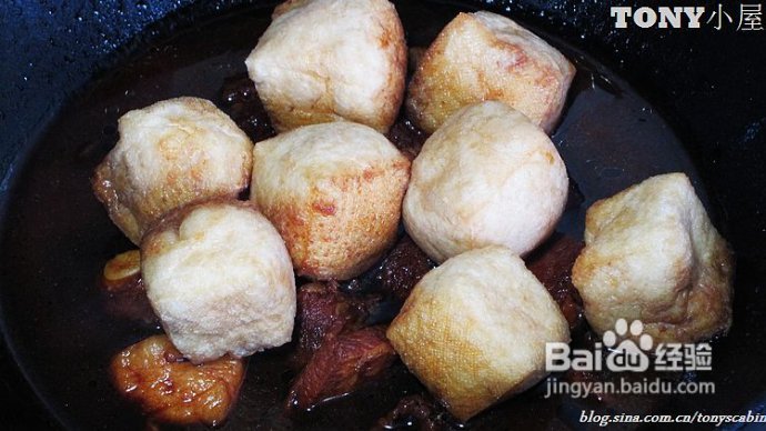 红烧肉和豆制品的荤素完美结合-----油豆腐烧肉
