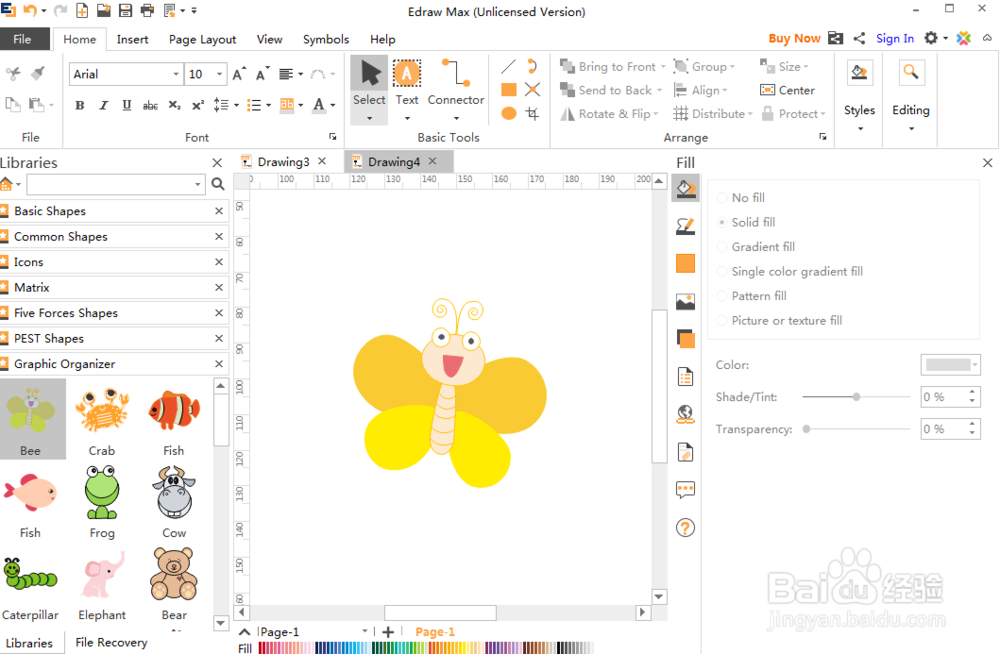 平面设计时如何创建蜜蜂图