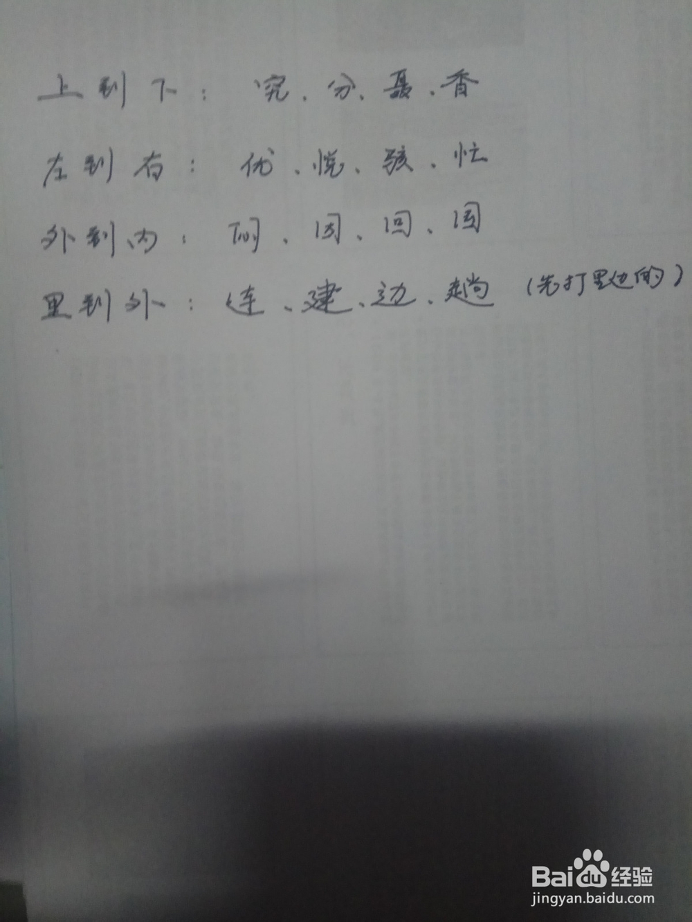 五笔输入的拆字原则（键外字）