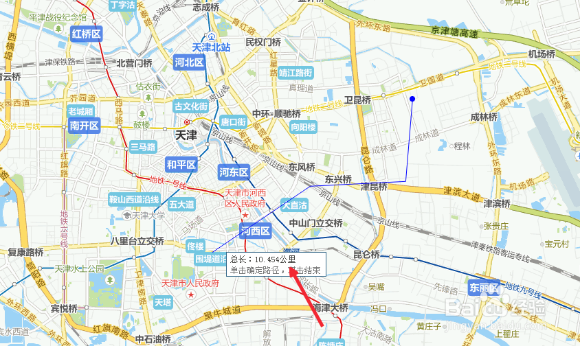 搜狗地图怎么测量距离呢