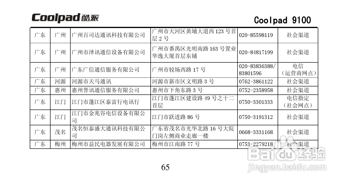 酷派Coolpad 9100手机使用说明书:[8]