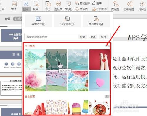 WPS PPT如何插入网络图片