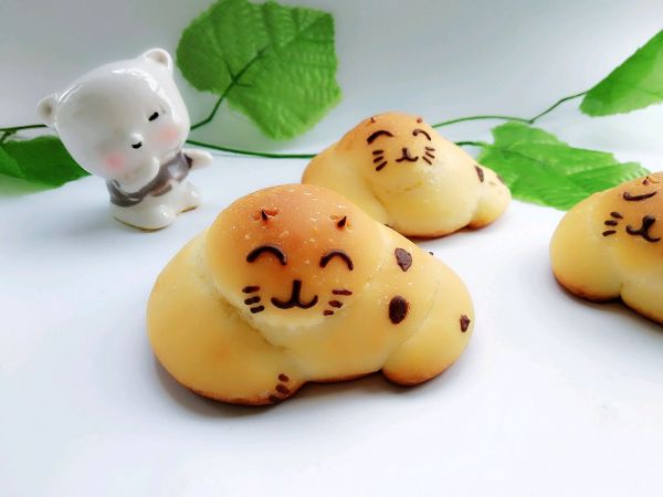 小猫咪面包#柏翠辅食节-烘焙零食#