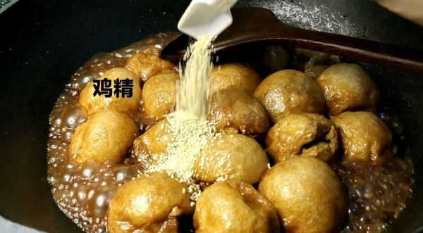 红烧油面筋塞肉