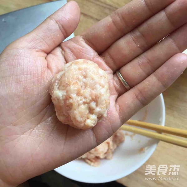 白菜粉丝焯肉丸