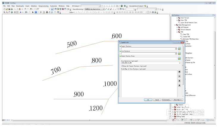 ArcGIS中如何关联Excel和CAD格式元素