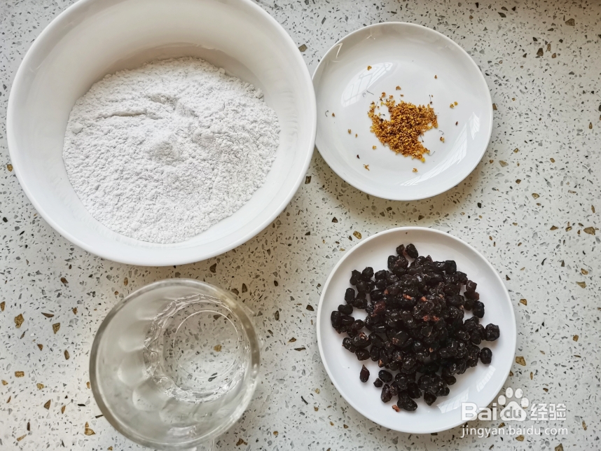 不费事做蜜豆桂花圆子