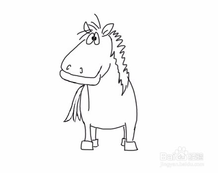 简笔画---如何画马