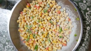 三彩椒盐玉米的做法