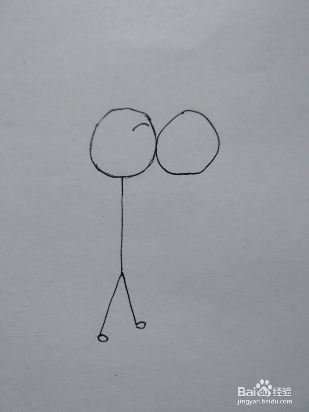 情侣火柴人的画法