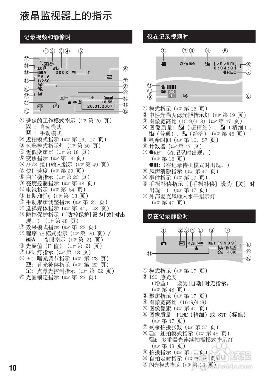 杰伟世GZ-MG575型摄像机说明书:[1]