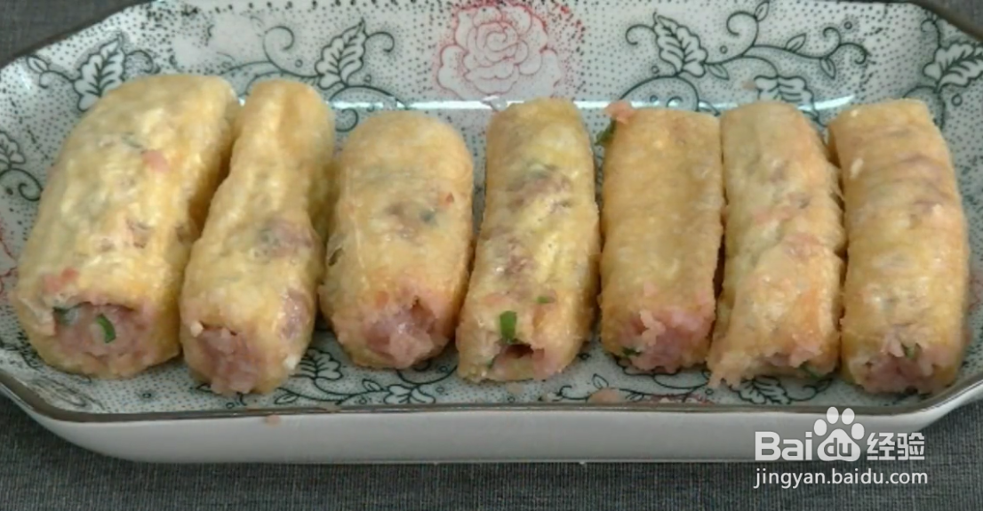 美食:酿豆腐,豆腐裹肉做法,清蒸油炸都可以
