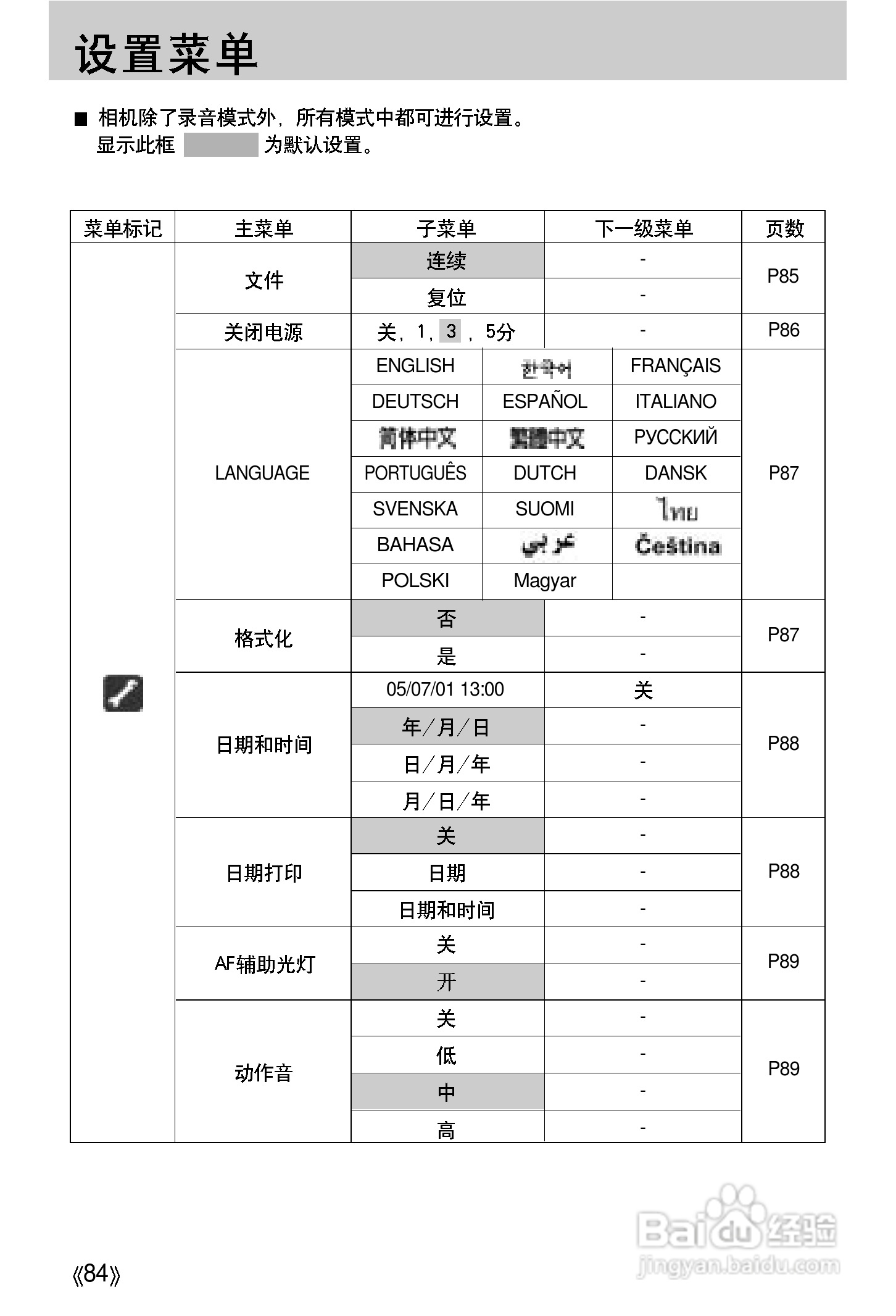 三星A502数码相机使用说明书:[9]