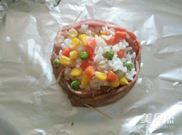 培根奶酪肉饭盅