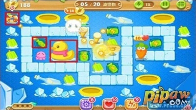 保卫萝卜2第41关宝石金萝卜获得攻略