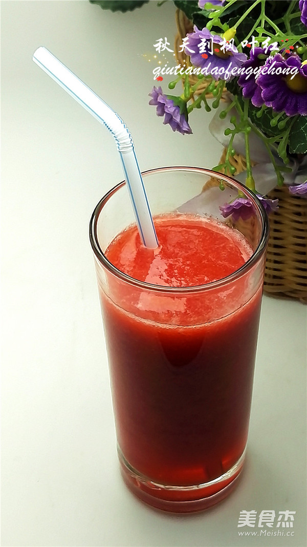 鲜榨草莓汁的做法