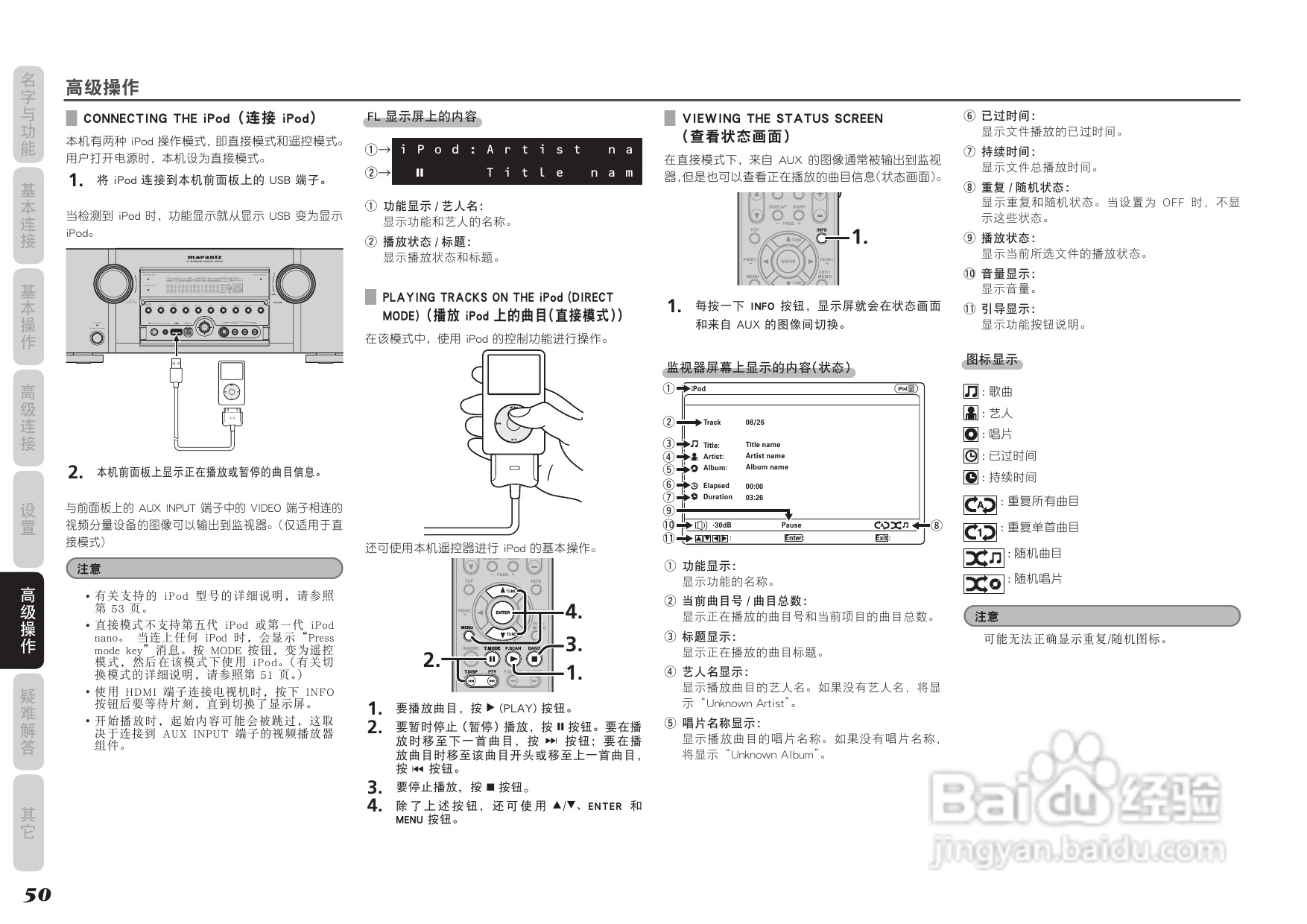 马兰士SR5004功放使用说明书:[3]