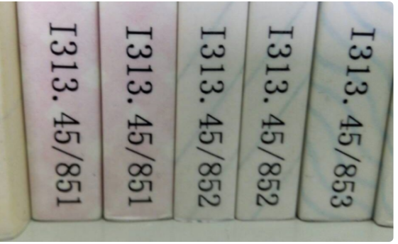 图书馆索书号每个字母和数字的含义是什么