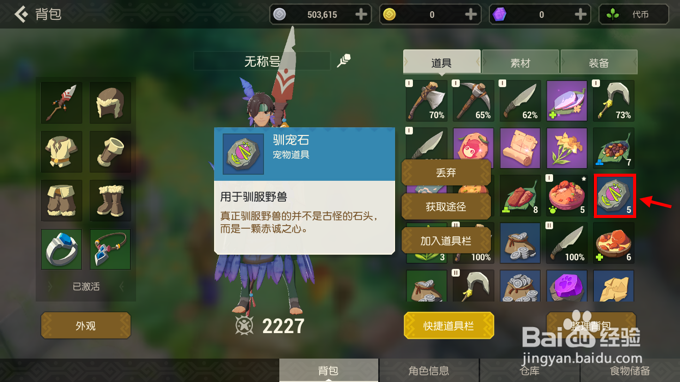 海岛纪元怎么驯服宠物