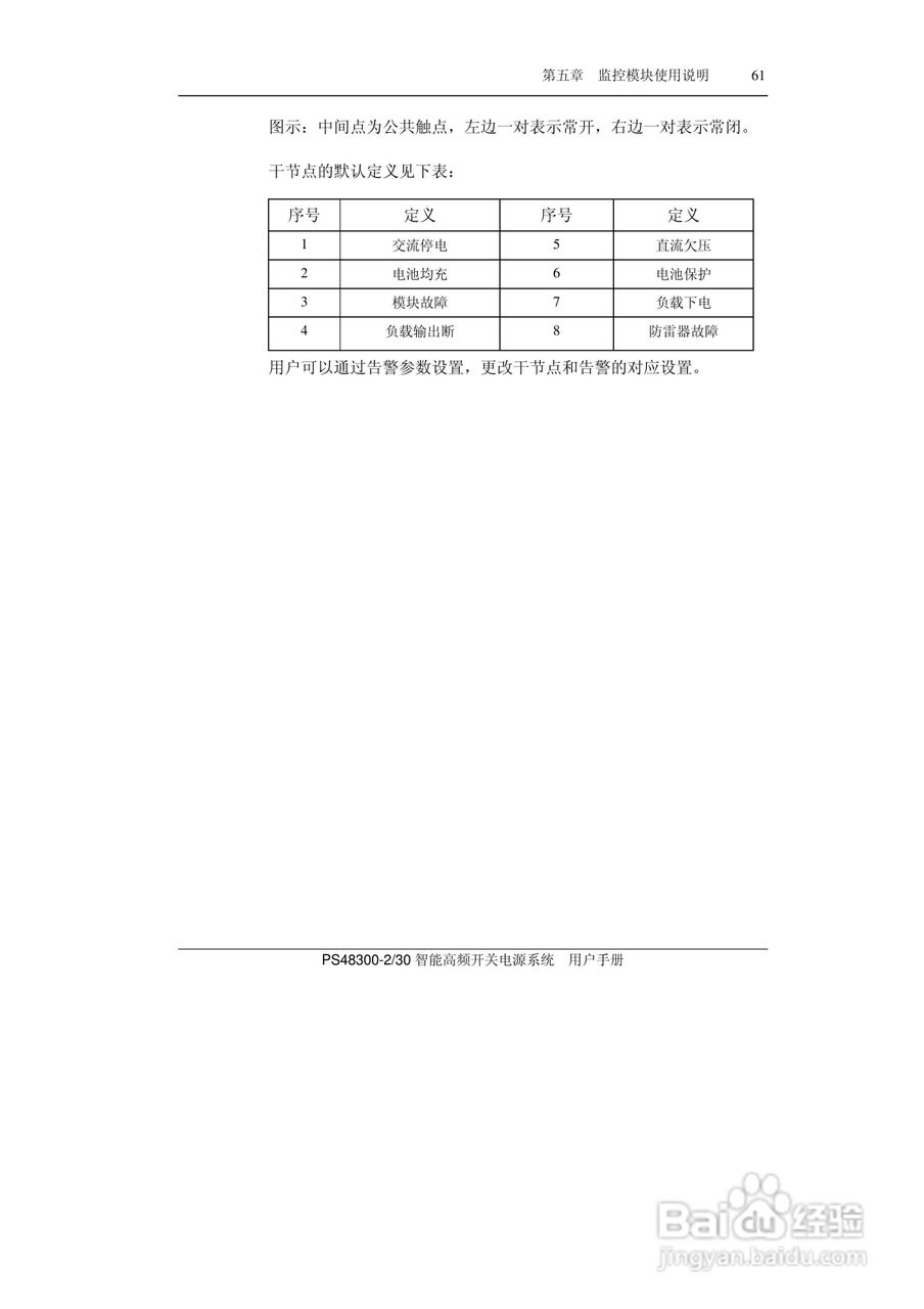 PS48300-30智能高频开关电源系统用户手册:[8]