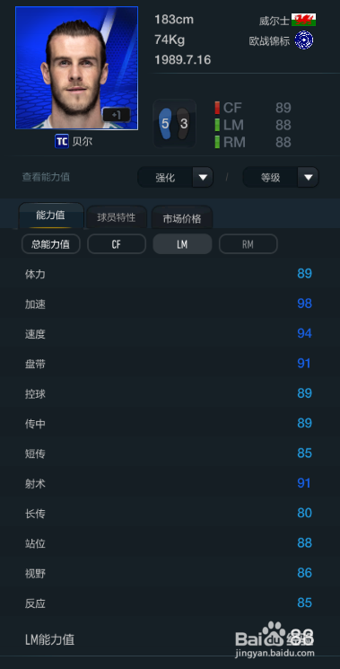 FIFA OL3欧战锦标球员推荐(左边锋/左前卫篇)