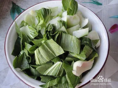 蟹棒年糕青菜汤