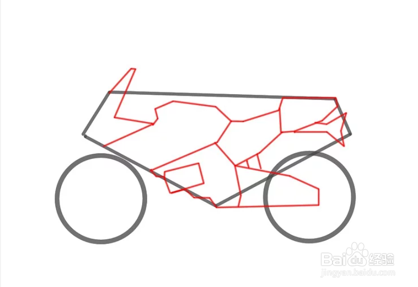 怎么画摩托车简笔画