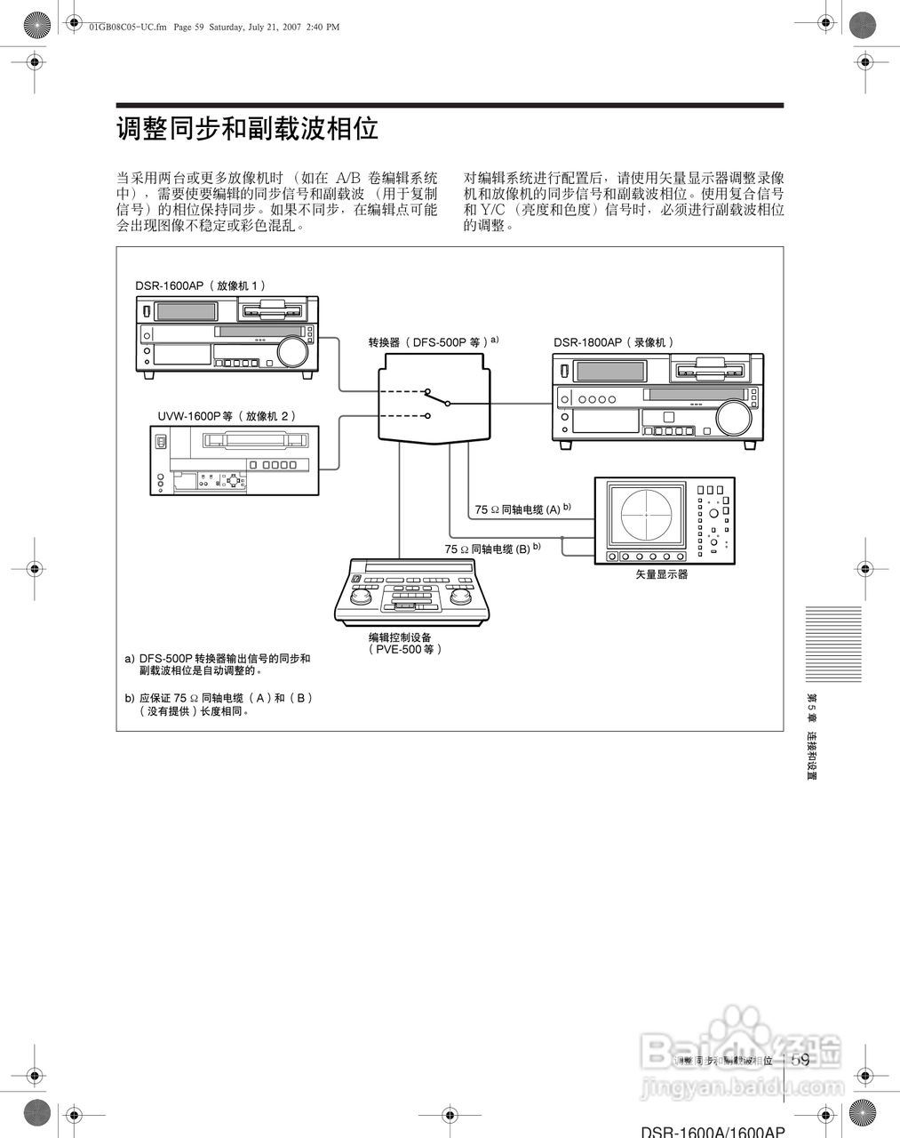 索尼DSR-1600AP数字摄录一体机使用说明书:[6]