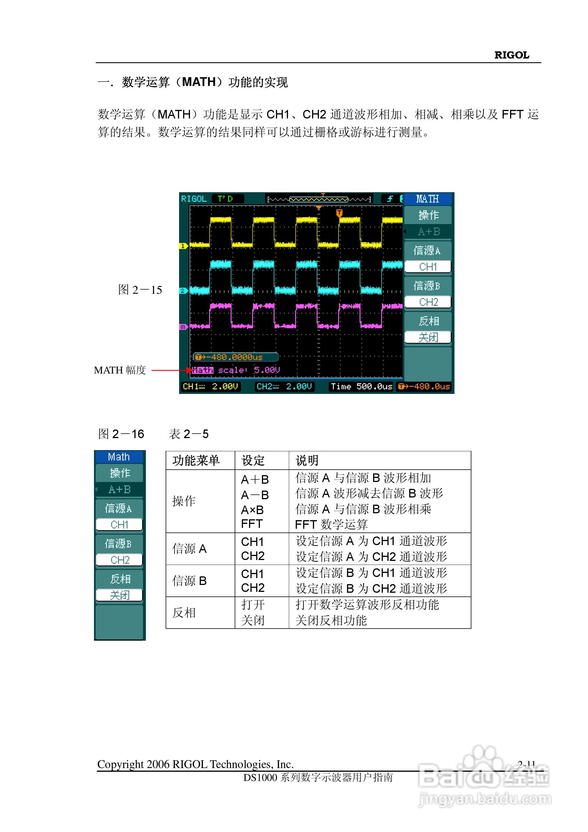 DS1000CD 系列数字示波器+逻辑分析仪使用说明书:[4]