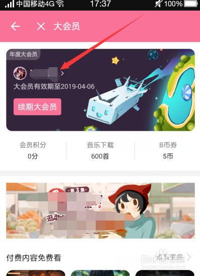 哔哩哔哩怎么看B站大会员到期时间和开通记录