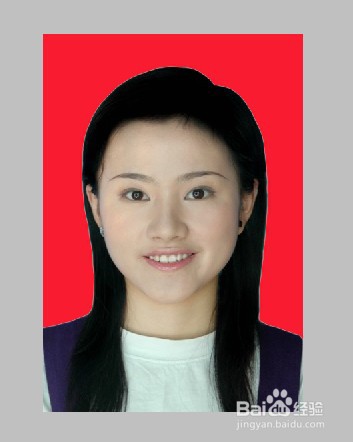 如何用PS修改寸照的背景颜色？