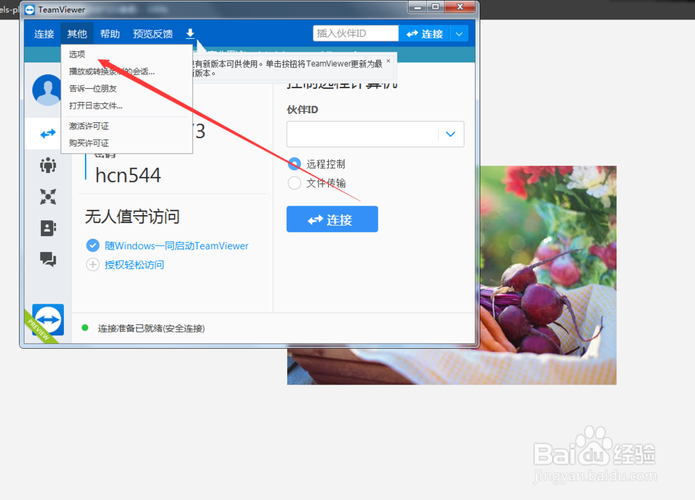 如何设置teamviewer的显示质量为优化质量？