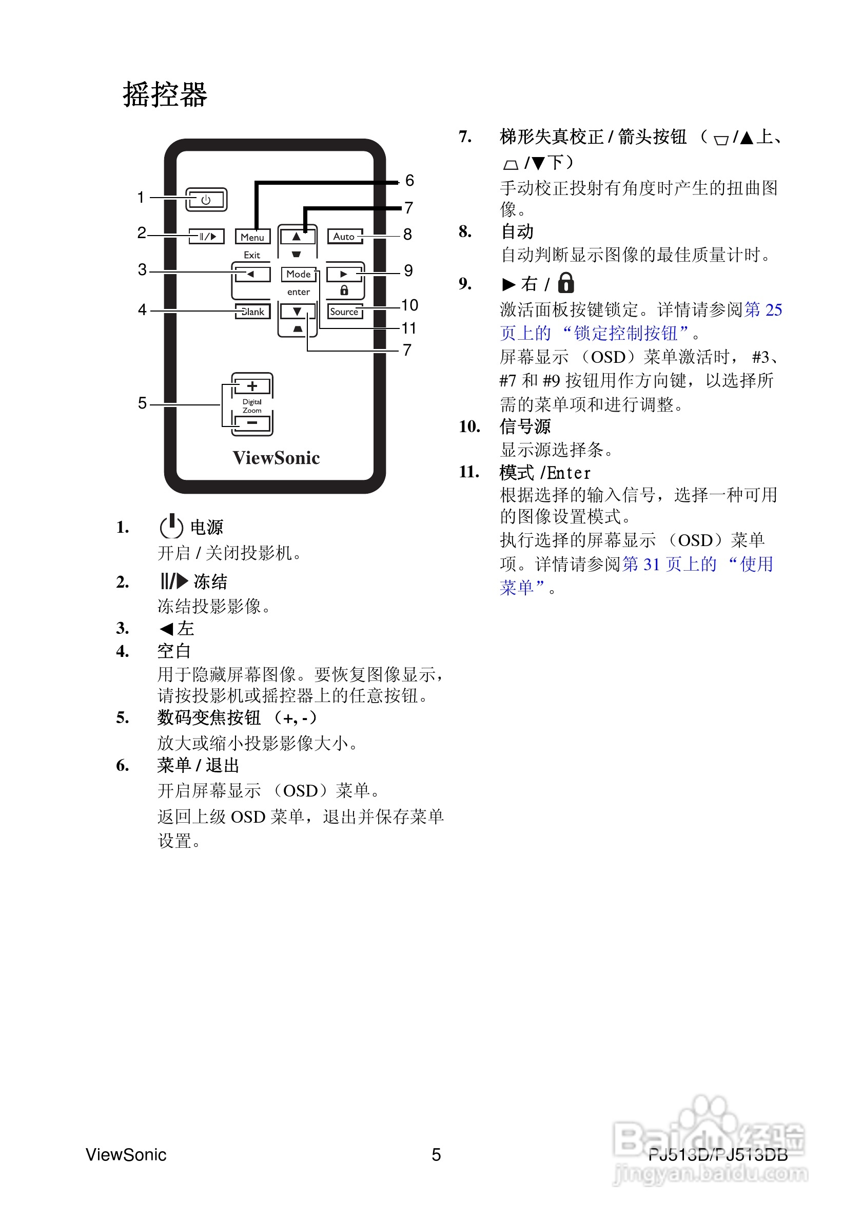 优派PJ513DB投影机使用说明书:[2]
