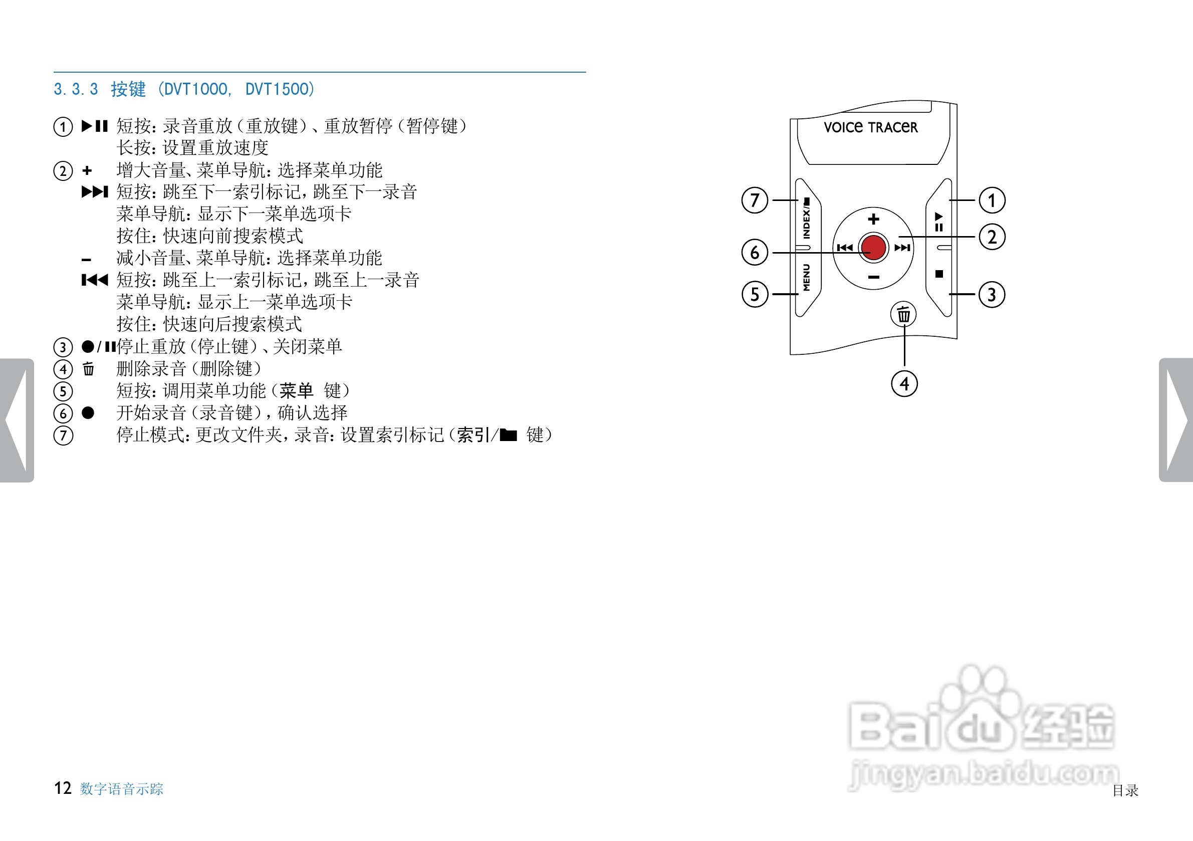飞利浦DVT1000数码录音笔使用说明书:[2]