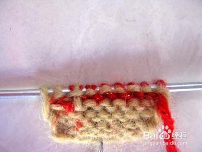 织围巾时怎么续线