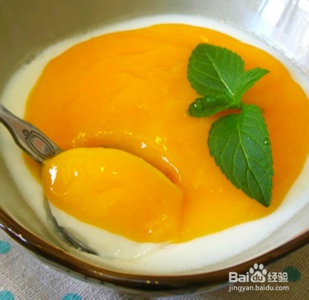 香芒双皮奶的做法